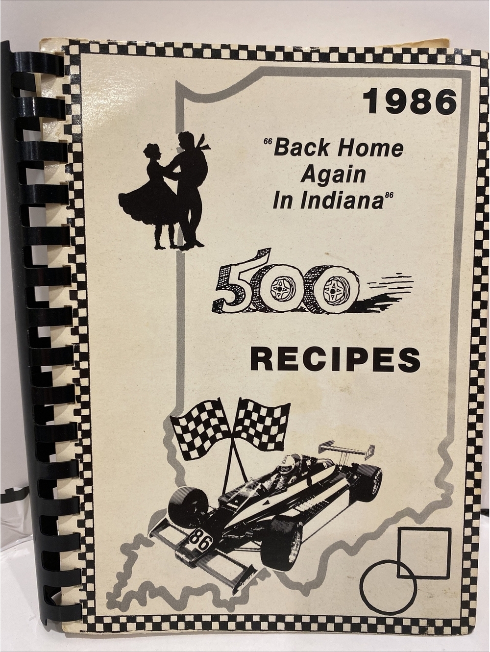 35th National Square Dance 1986 Indiana 500 Recipe Cookbook 272 Pages